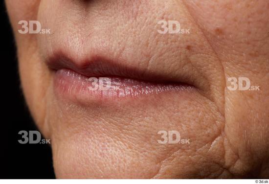 Face Mouth Skin Woman Slim Wrinkles Studio photo references