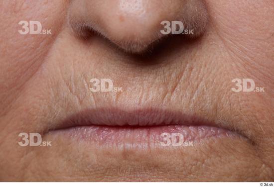 and more Mouth Nose Skin Woman Chubby Wrinkles Studio photo references