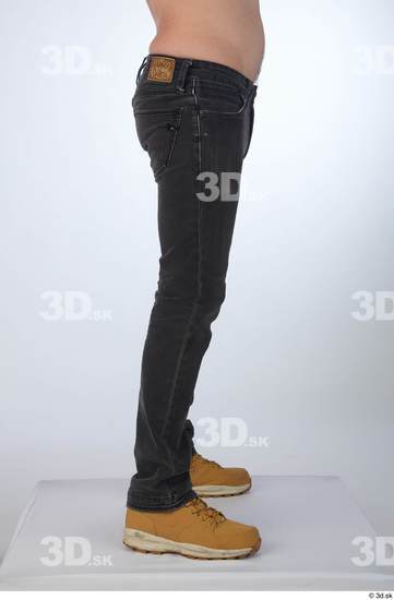 Man White Slim Male Studio Poses