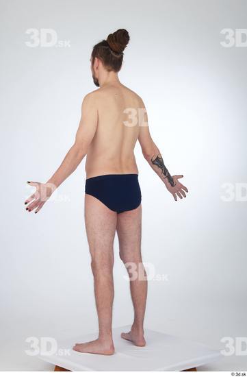 Man White Slim Male Studio Poses