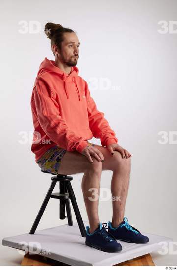 Man White Slim Male Studio Poses