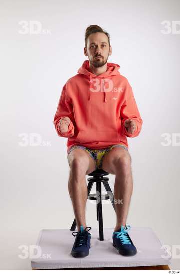 Man White Slim Male Studio Poses