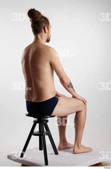 Man White Slim Male Studio Poses