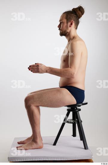 Man White Slim Male Studio Poses