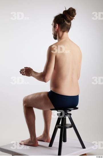 Man White Slim Male Studio Poses