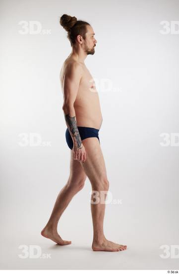 Man White Slim Male Studio Poses