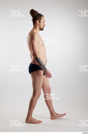 Man White Slim Male Studio Poses