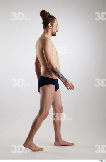 Man White Slim Male Studio Poses