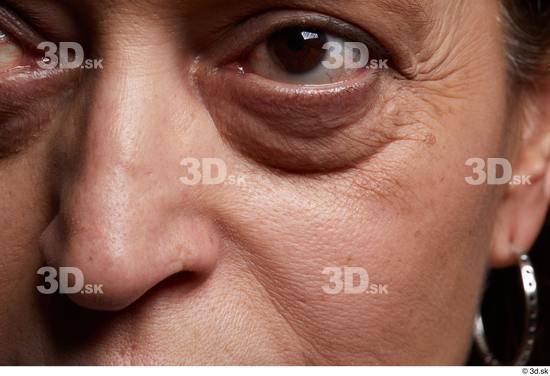 Eye Face Nose Cheek Skin Woman Slim Wrinkles Studio photo references