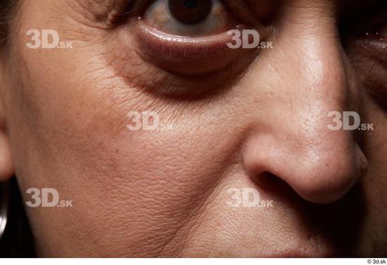 Eye Face Nose Cheek Skin Woman Slim Wrinkles Studio photo references