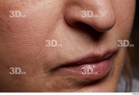 Face Mouth Nose Cheek Skin Woman Slim Wrinkles Studio photo references