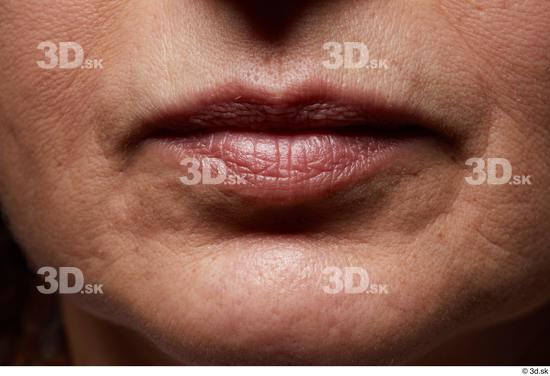 Face Mouth Skin Woman Slim Wrinkles Studio photo references