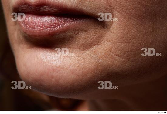 Face Mouth Skin Woman Slim Wrinkles Studio photo references