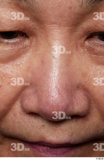 Face Mouth Nose Skin Woman Asian Chubby Wrinkles Studio photo references