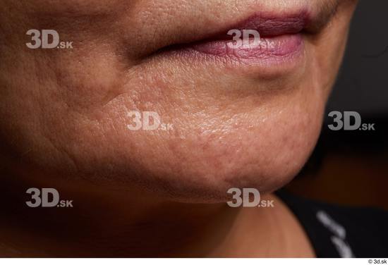 Face Mouth Cheek Skin Woman Asian Chubby Wrinkles Studio photo references