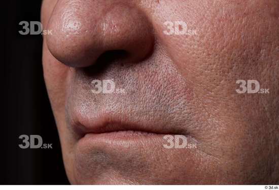 Face Mouth Nose Cheek Skin Man Chubby Wrinkles Studio photo references