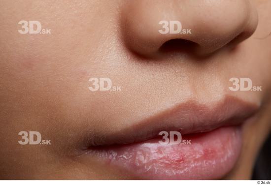 Face Mouth Nose Cheek Skin Woman Asian Slim Studio photo references