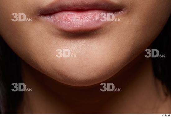 Face Mouth Skin Woman Asian Slim Studio photo references