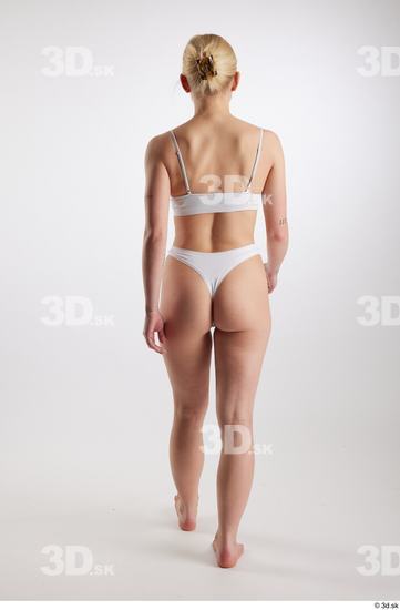 Woman White Slim Female Studio Poses