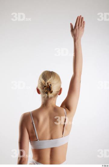 Woman White Slim Female Studio Poses