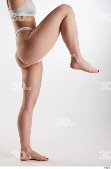 Woman White Slim Female Studio Poses