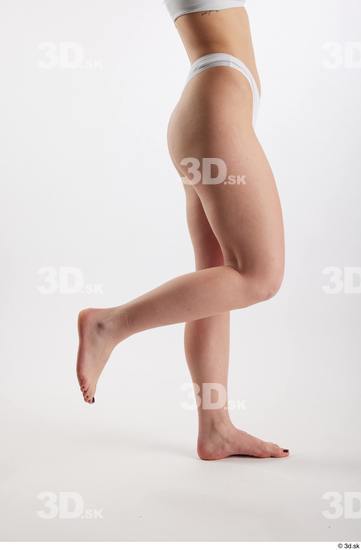 Woman White Slim Female Studio Poses