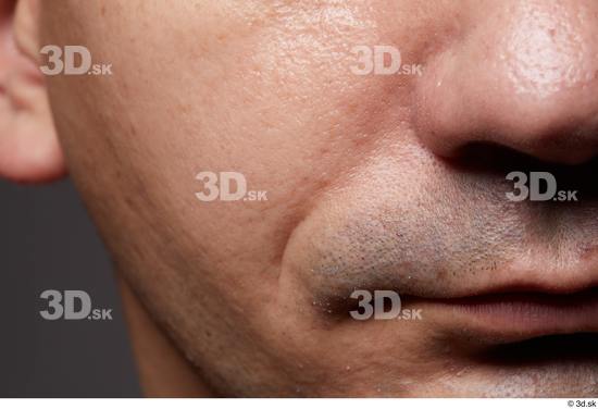 Face Mouth Nose Cheek Skin Man Slim Wrinkles Studio photo references