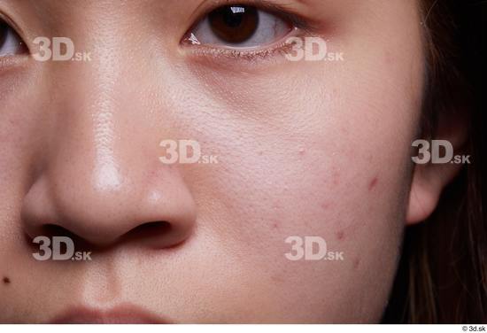 Eye Face Nose Cheek Skin Woman Asian Slim Studio photo references