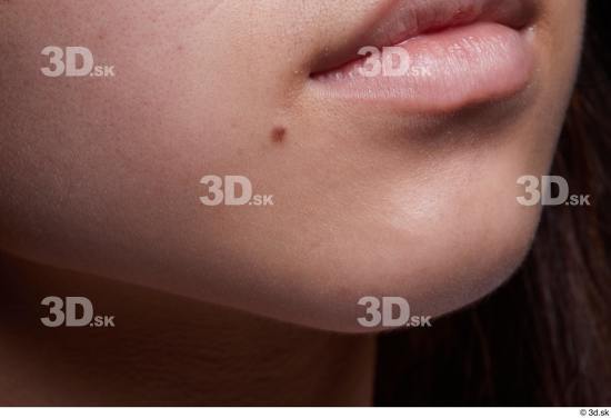 Face Mouth Cheek Skin Woman Asian Slim Studio photo references