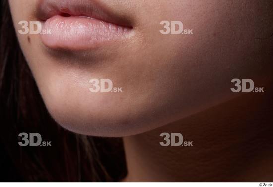 Face Mouth Skin Woman Asian Slim Studio photo references