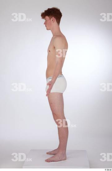 Man White Slim Male Studio Poses