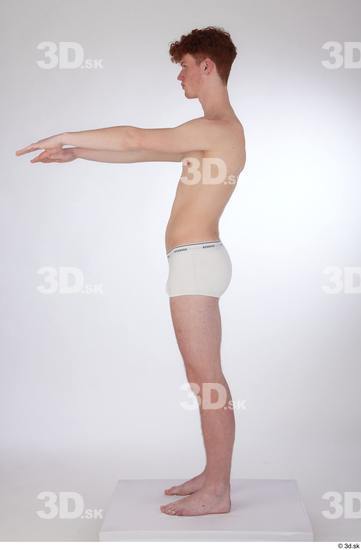 Man White Slim Male Studio Poses