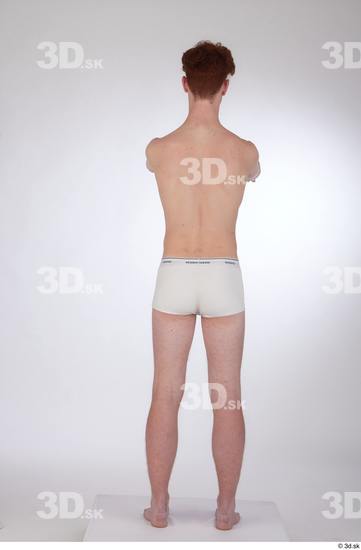 Man White Slim Male Studio Poses