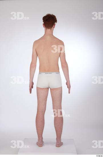 Man White Slim Male Studio Poses