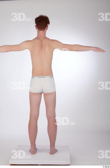 Man White Slim Male Studio Poses