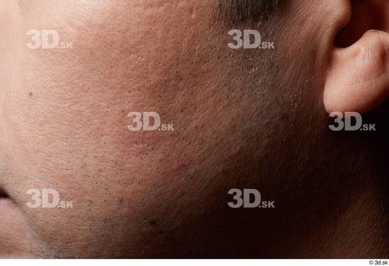 Face Cheek Ear Skin Man Slim Studio photo references