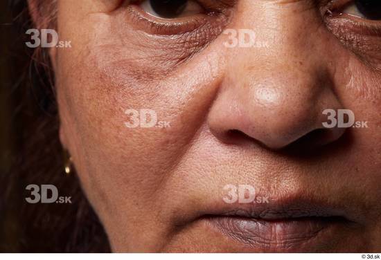 Face Mouth Nose Cheek Skin Woman Chubby Wrinkles Studio photo references