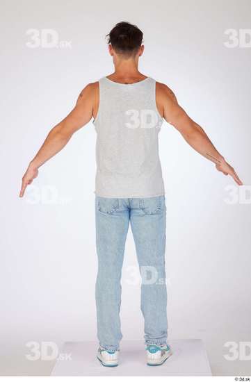 Man White Athletic Male Studio Poses