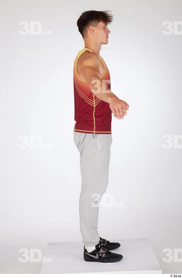 Man White Athletic Male Studio Poses