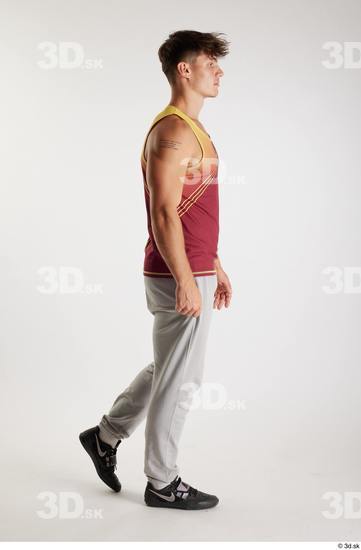 Man White Athletic Male Studio Poses