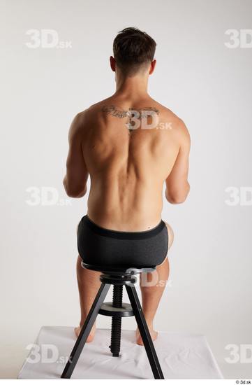 Man White Athletic Male Studio Poses