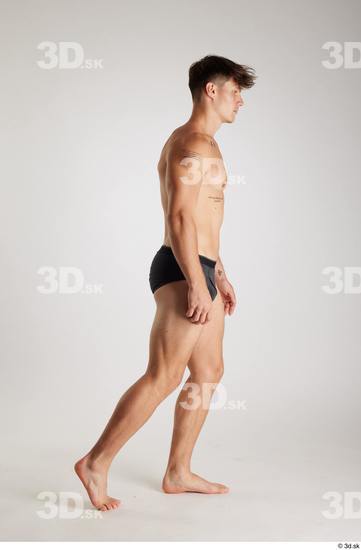 Man White Athletic Male Studio Poses