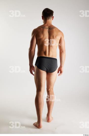 Man White Athletic Male Studio Poses