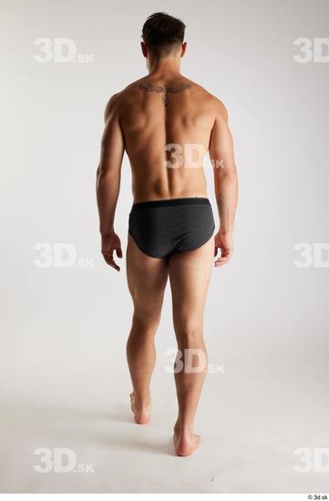 Man White Athletic Male Studio Poses