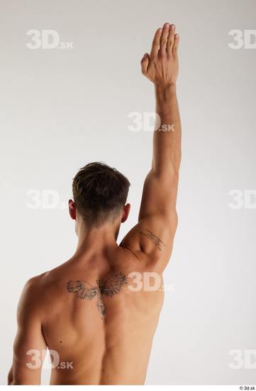 Man White Athletic Male Studio Poses