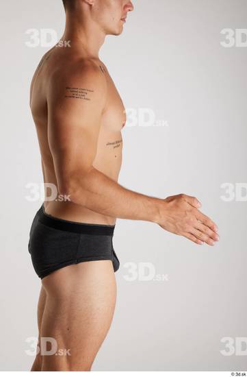 Man White Athletic Male Studio Poses