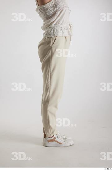 Woman White Slim Female Studio Poses