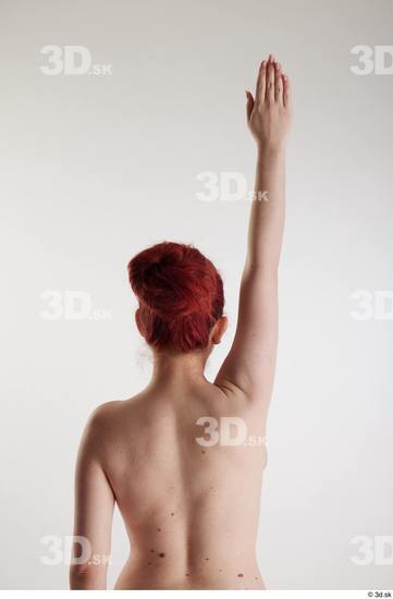 Woman White Slim Female Studio Poses