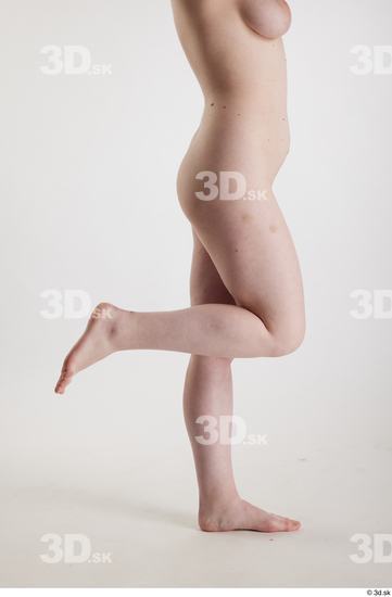 Woman White Slim Female Studio Poses