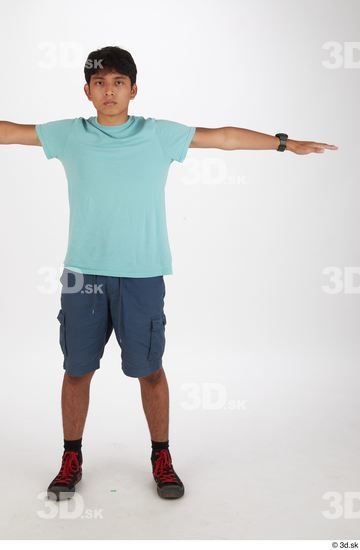 Whole Body Man T poses Casual Slim Street photo references